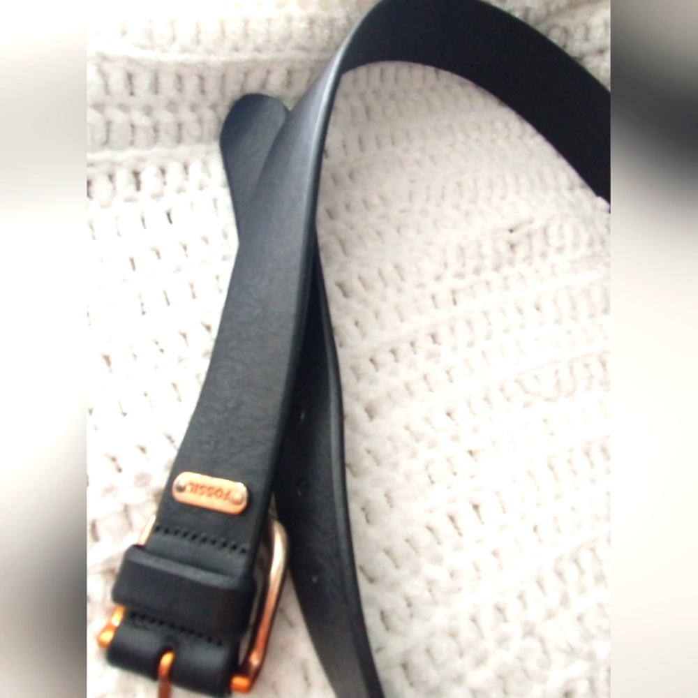 Vintage Fossil Leather Belt